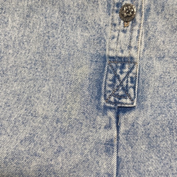 Styles to Go Acid Wash Jean Romper Sleeveless Size Medium - Picture 10 of 10